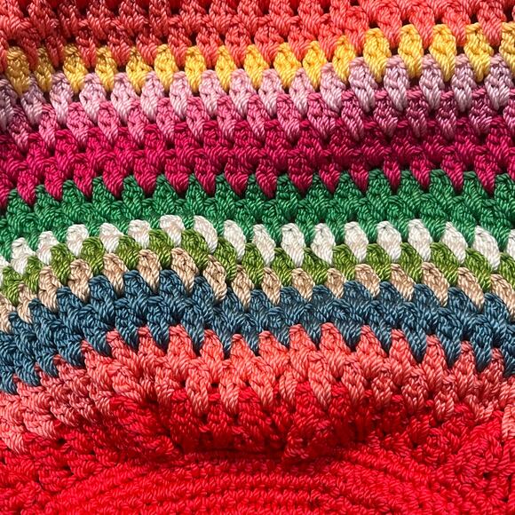 The Sak Originals Multicolored Shoulder Drawstring Purse Stripe Hobo Bag BOHO - Picture 10 of 10